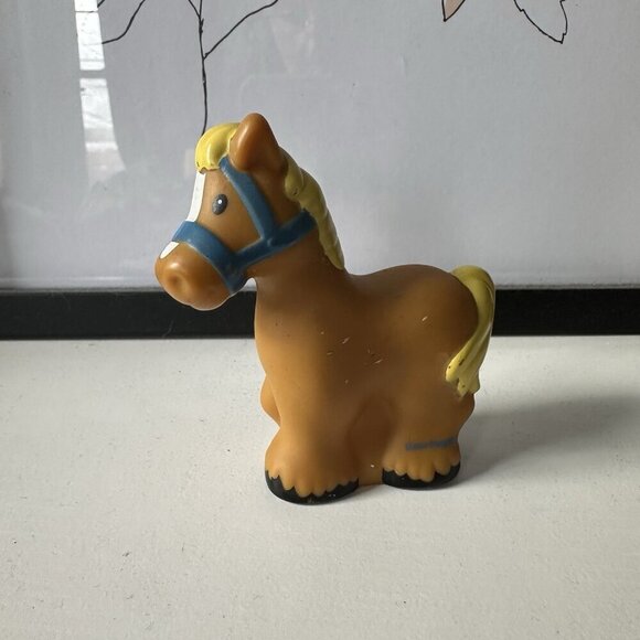 Fisher-Price Other - Fisher Price Little People 2016 Brown Tan Horse Farm Animal Toy Figure